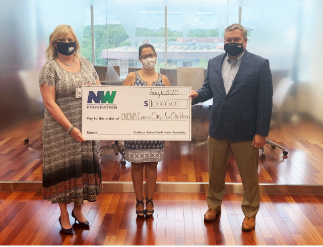 NWFCU Foundation Donates $10,000 to Inova Cares Clinic for Children