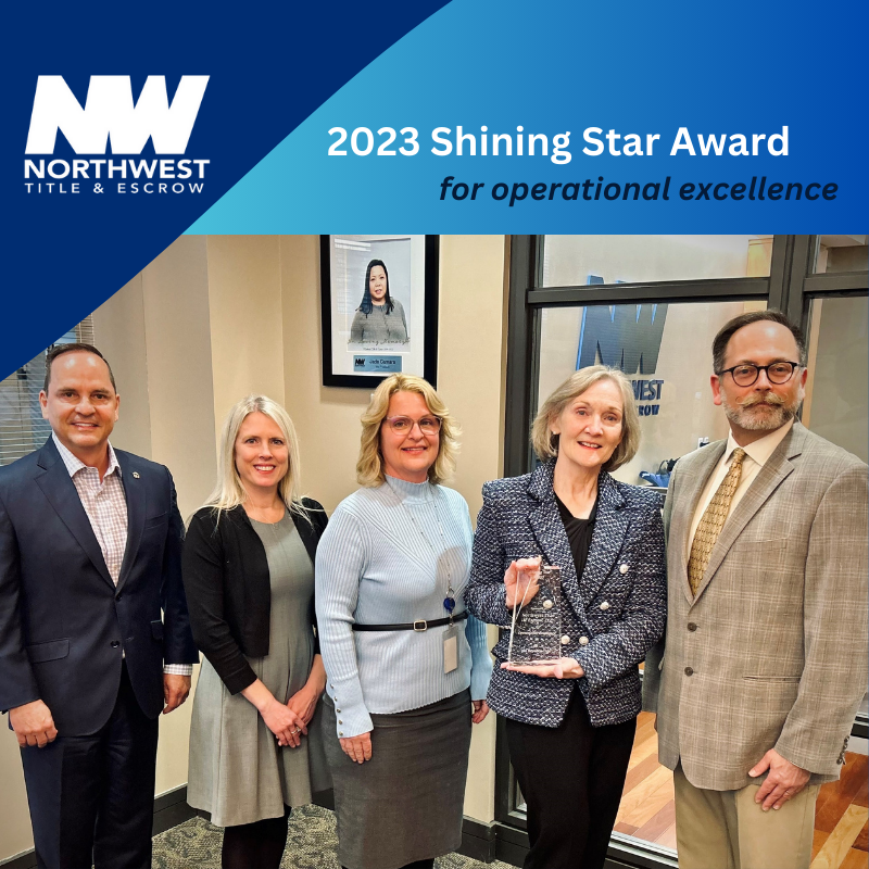 Northwest Title & Escrow Receives 2023 Shining Star Award